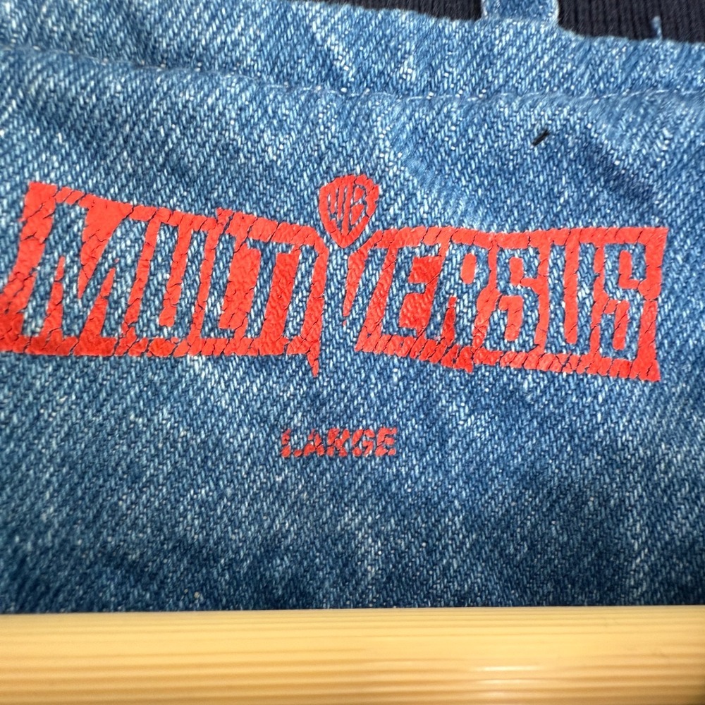 WB Multiversus‎ Denim Varsity Jacket Men Large Game Official Merch Gaming RARE - Picture 4 of 14